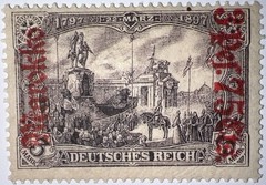 Travelstamps: 1911 Germany Morocco Stamps Sc #56 Mi 57 – 3 Mark with OP MOGLH