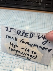 25 USED/Overstamped small Vtg 1950-1990 DDR East Germany stamps; $1 Ships/A DEAL