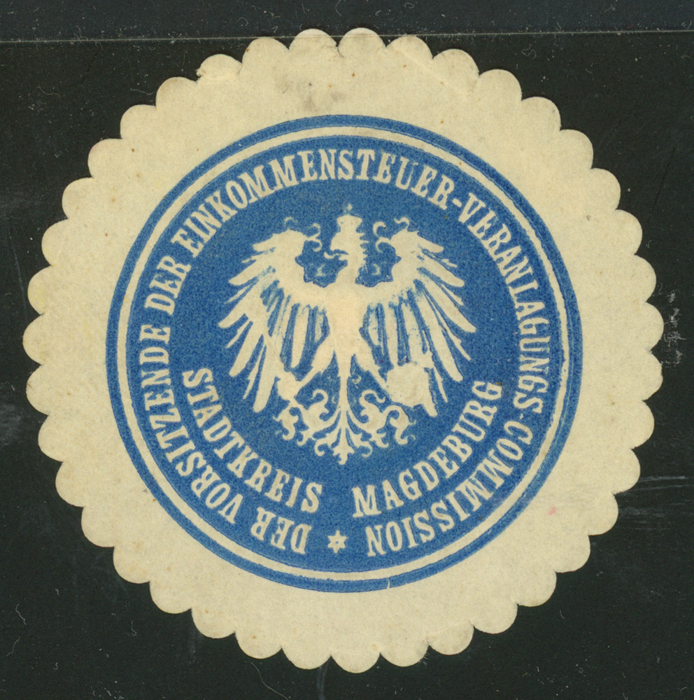 Prussia Germany Magdeburg, Magdeburg Income Tax Prussian Commission Revenue