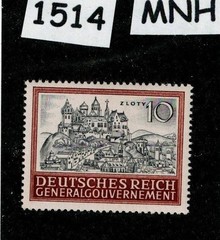 MNH stamp 10 ZL N103 General Government Occupied Cracow Poland 1944 #1514