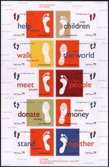 TNT-Post: MiNr. 13 – 22, „World Hunger Aid“, Set, mint