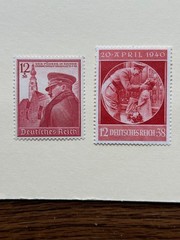 1939/1940 Stamps – Germany (Deutsche Reich) Pair Hitler Scott # B137 & B170 MNH