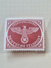 7 Vintage German Military Airmail Parcel Post Stamps Feldpost 1941 – 1950 WWII