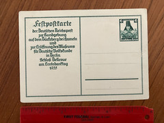 German Third Reich Mint Postcard 1935 6pf Feldpostkarte Museum P255