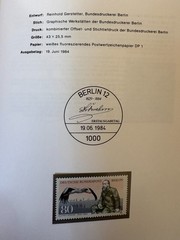 Germany 1984 stamps in book