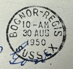 Vtg Postage Stamp Cover Envelope Great Britain Edmund Dulac 2p Blue 1950