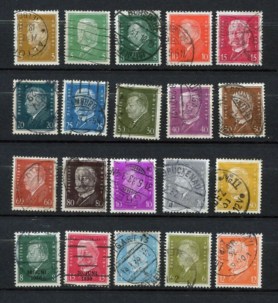 German Reich : Large German President set from 1928 – used