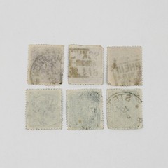 Lot Of 6 Germany Deutsches Reichspost 3 Pfennig 5 Pfennig Stamps Used 1880s