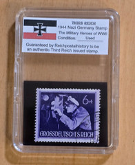 WWII Nazi German Kriegsmarine U Boat Third Reich 1944 Military War Heroes Stamp