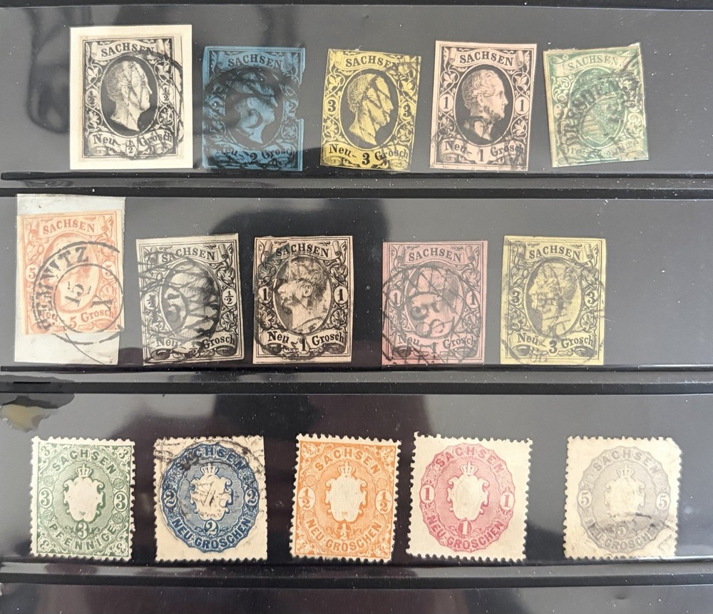 GERMANY – Saxony Nice Selection Of Better Stamps – High CV