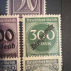 German 1923 Hyperinflation Stamp Collection – Surcharge & Definitives – MNH