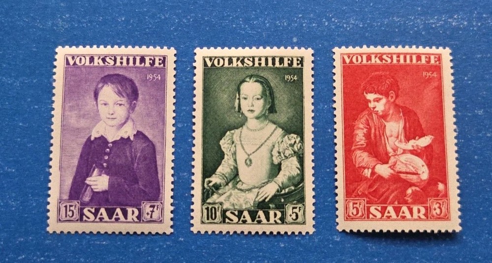 Saar Stamps, Scott B101-B103 Complete Set MNH