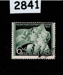 Stamp B230 / 1943 Hitler Youth / Oath to Hitler & Third Reich Germany #2841