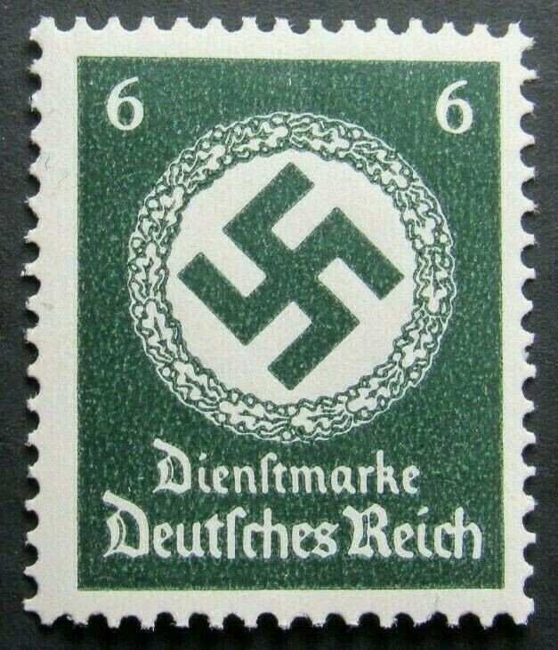 GERMAN 1934 OFFICIAL NSDAP Mi #135 NAZI GERMANY 6 PF MNH SWASTIKA STAMP