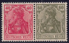Germany – 1921 Zd-MiNr. W17, 40pf+60pf Germania, se-tenant pair, MNH