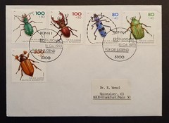 Germany stamp 1993 Youth Welfare Endangered Beetles first day cover