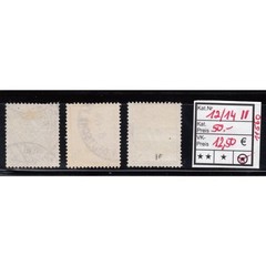 DAP Turkey 1902, Mich. No.: 12-14 II stamped
