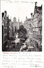 GERMANY 1901 DANZIG POSTAL HISTORY PICTORIAL POSTCARD ADDR BROMBERG CANC DANZIG