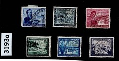 Stamp set B272-277 Hitlers postal Culture fund Third Reich Germany 1944 #3193a