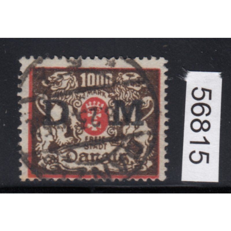 Danzig Service 1923 Mi.Nr. D 40 stamped, tested