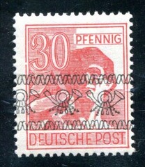 BIZONE 1948 46I ** MNH + BROKEN MARGIN LINE (K7608