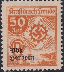 Stamp Germany Revenue WWII 3rd Reich KDF Kraft Durch Freude BBK Herborn MNH