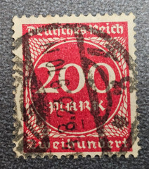 Stamp Germany Reich 200 Mark 1923 Infla Berlin Mi. Nr. 269 [🇩🇪39159-15]