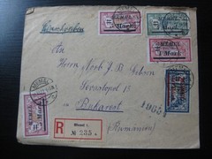 MEMEL GERMAN PLEBISCITES 1922 very nice registered cover mailed to Romania!