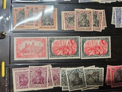 1800-1900 Germany & Colonies Stamp Collection Album Mixed Used & Mint Blocks
