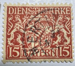 38 Bavaria Bayern Used Stamp Lot Coat Arms Ludwig München Cancel 1890s-1920s
