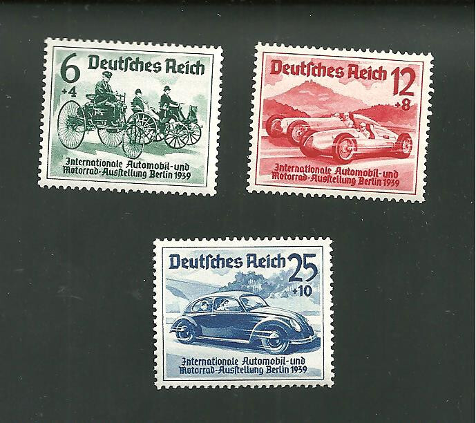 Germany Scott #B134 B135 & B136 Complete Set of 3 MNH Mint Never Hinged Stamps
