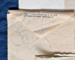 WWII German Feldpost Cover FP #55014 Luftwaffe Fulda Hamburg War Criminal Specht