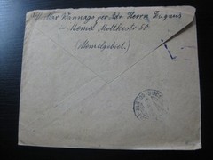 MEMEL GERMAN PLEBISCITES 1922 very nice registered cover mailed to Romania!