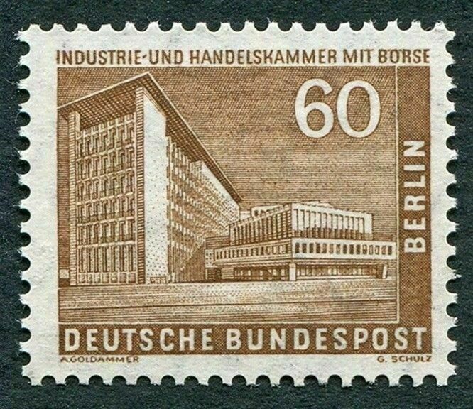 BERLIN Western Sectors 1957 60pf SGB144 mint MNH FG Buildings Monuments ##W43