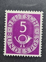 Germany Stamp Sc 672, 5pf Post Horn, VF MNH (412GA12)