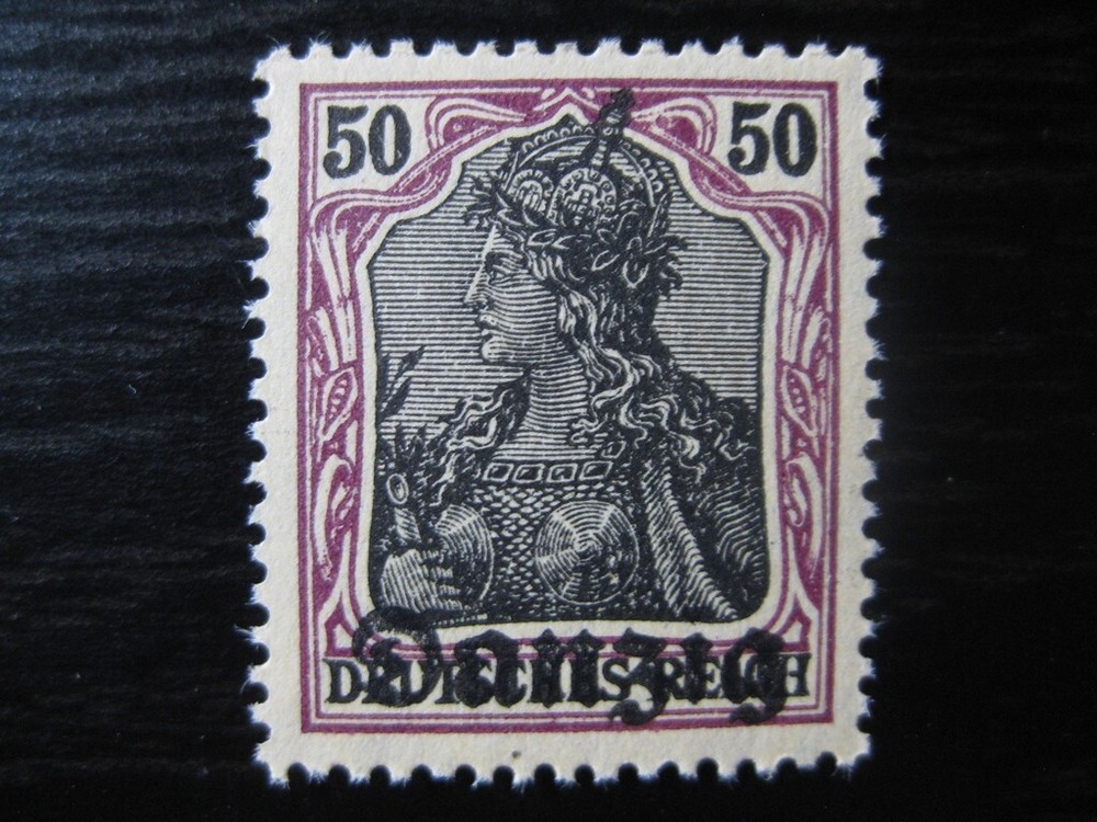 DANZIG GDANSK Mi. #7 mint MNH overprint stamp! CV $2.05