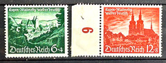 1940 German Stamps Mi:DR748-749 – Malmedy Eupen set MNH /434