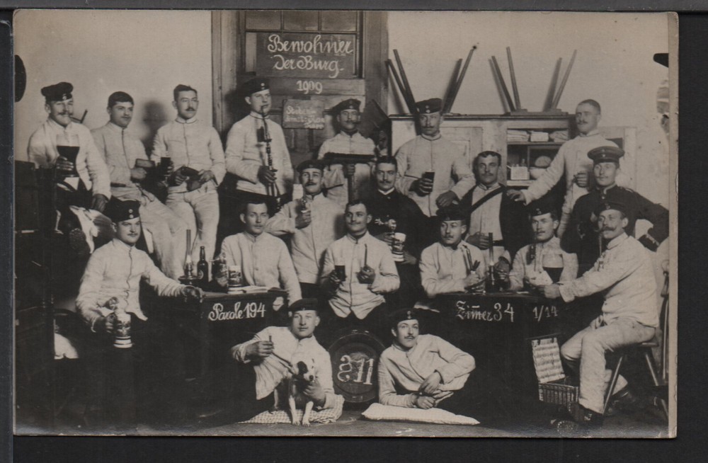 ✔️ GERMANY REICH WWI SOLDIERS EXCELLENT RARE AGED MILITARY POSTCARD