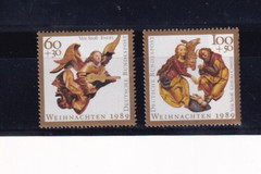 Bundesrepublik MNH ** 1442-3 Scott B685-6 Christmas set from 1989