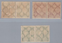 German Reich Michel No. 177 – 179 Blocks of 2, mint never hinged