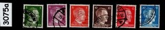 Stamps Adolf Hitler 1941 issues Third Reich era Germany during WWII #3075a
