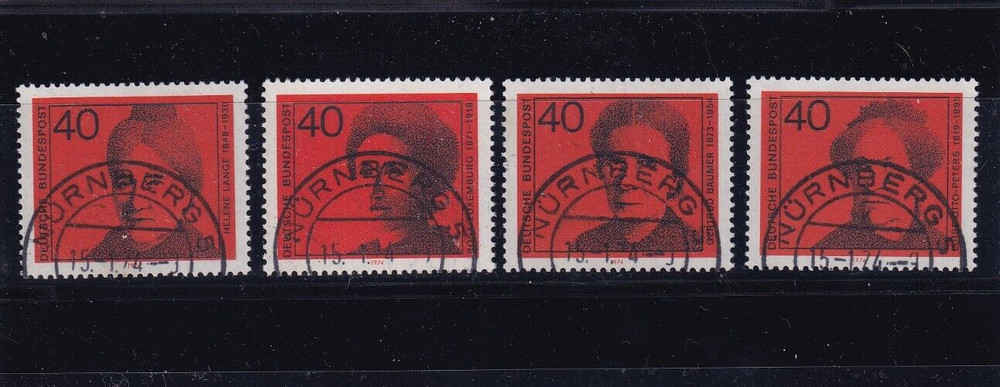 Bundesrepublik used 791-4 SC 1128-31 Famous women set
