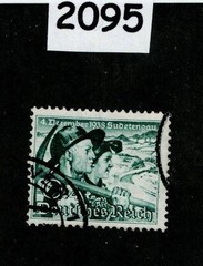 Used stamp Scott B132 1938 Sudetenland Returned to Germany #2095