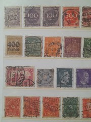 Germany. 102 different used postal stamps.