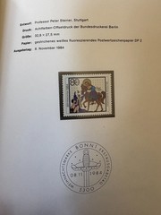 Germany 1984 stamps in book