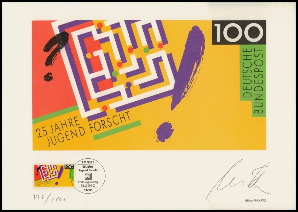 ART-EDITION 1990 GERMANY 1453 JUGEND FORSCHT – Ltd. 1.000!!