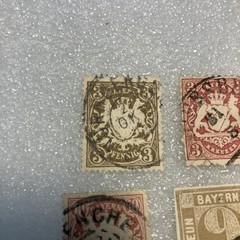 9 USED Antique Bavaria Bayern Stamps, 1850-1920. Nice Mixed Lot; $1 Ships. DEAL!