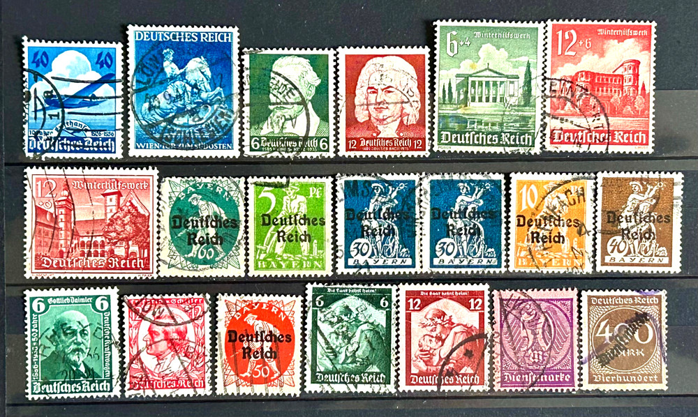 German classic Stamps – Lot of 20 old used stamps /527