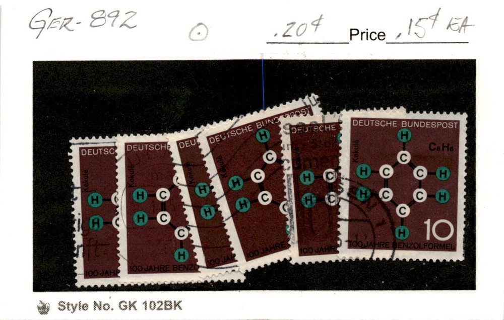 Germany, Postage Stamp, #892 Lot Used, 1964 Science (AC)