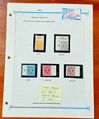 AMG AM Post Unusual Varieties Study Sheet 4 6 15 16 24 PF Imperf Germany JV Bush